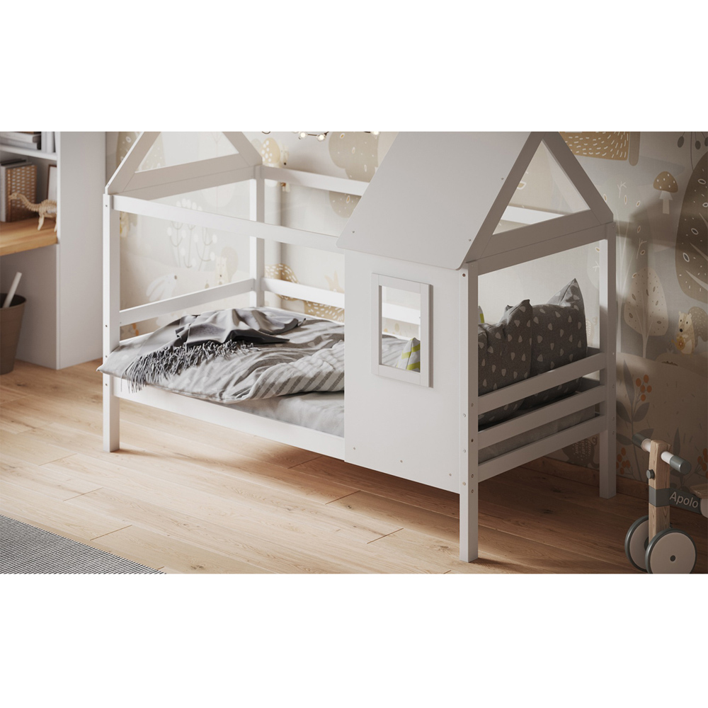 Flair Nature Single White Treehouse Bed Frame Image 4