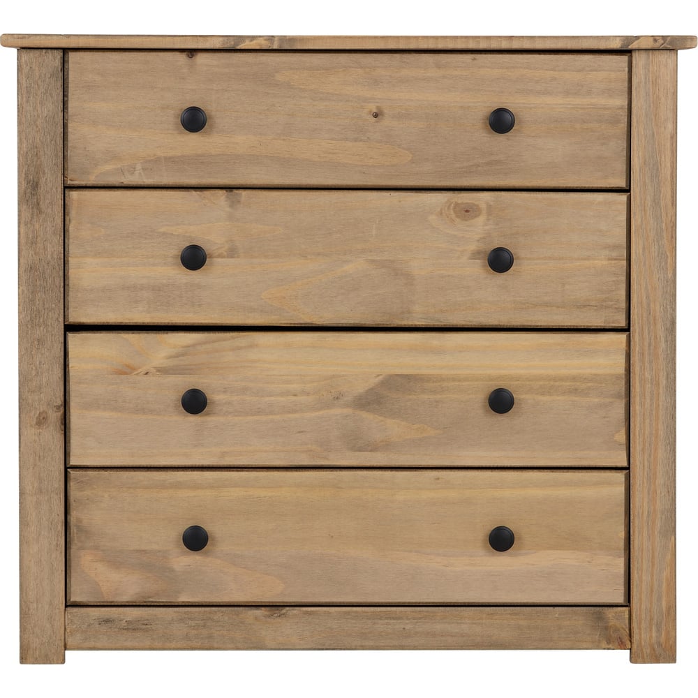 Seconique Panama Natural Wax 4 Drawer Chest of Drawers Image 3