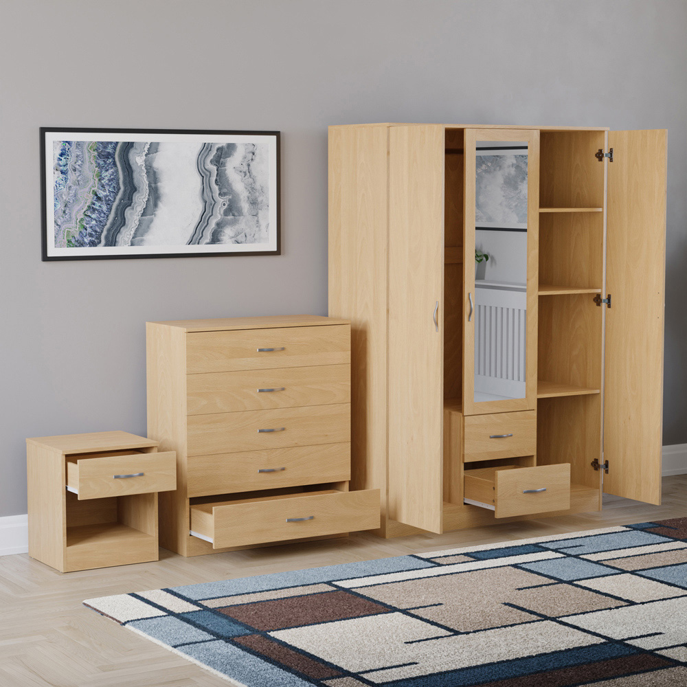 VIDA DESIGNS Riano Pine 3 Piece Bedroom Furniture Set Image 4