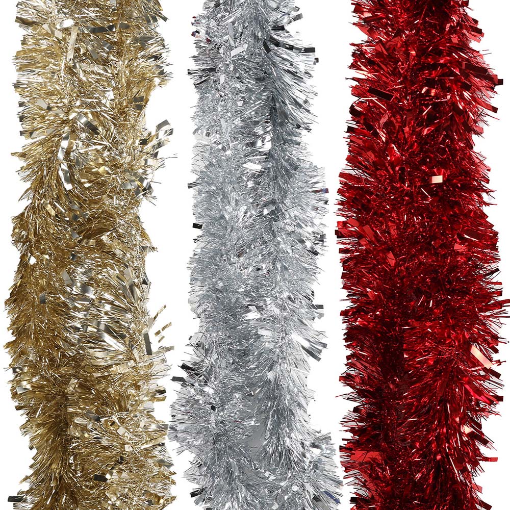 Single Festive Tinsel 2m in Assorted styles Image 1