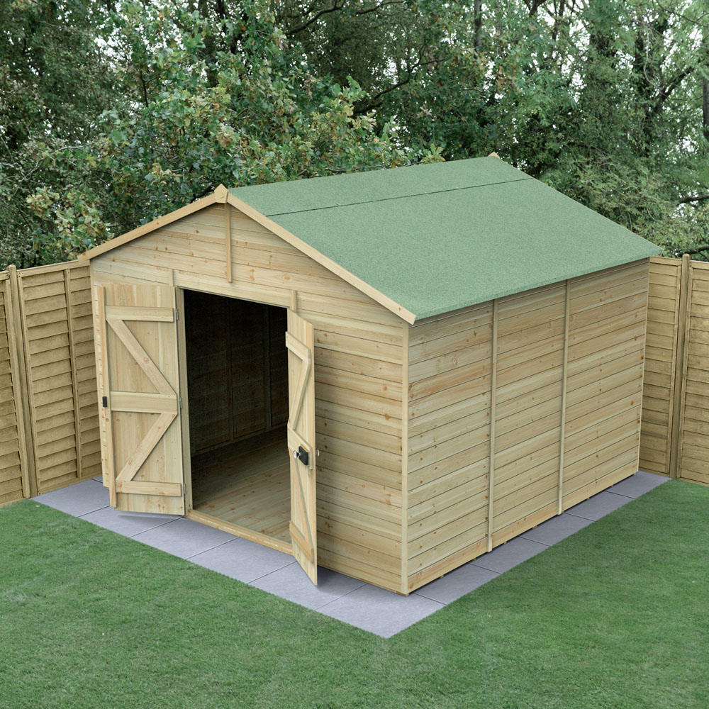 Forest Garden Timberdale 10 x 10ft Apex Shed Image 2