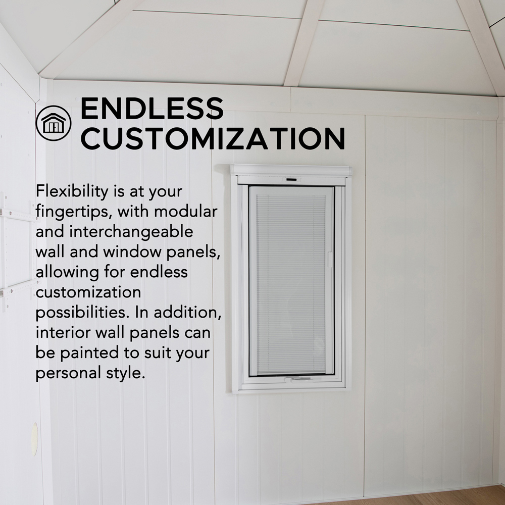 Sunjoy Gartenhaus Riga 12.65 x 9.89ft Garden Shed Image 4