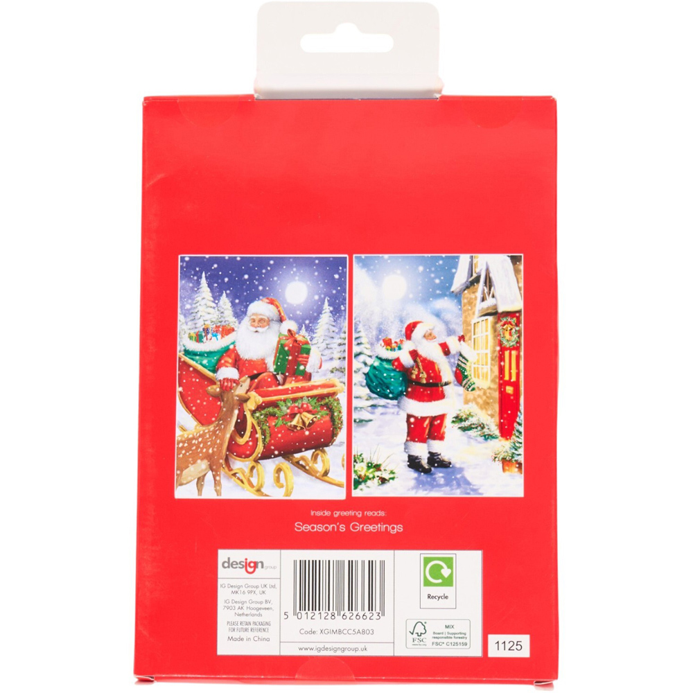 Pack of 10 Father Christmas Cards Image 2