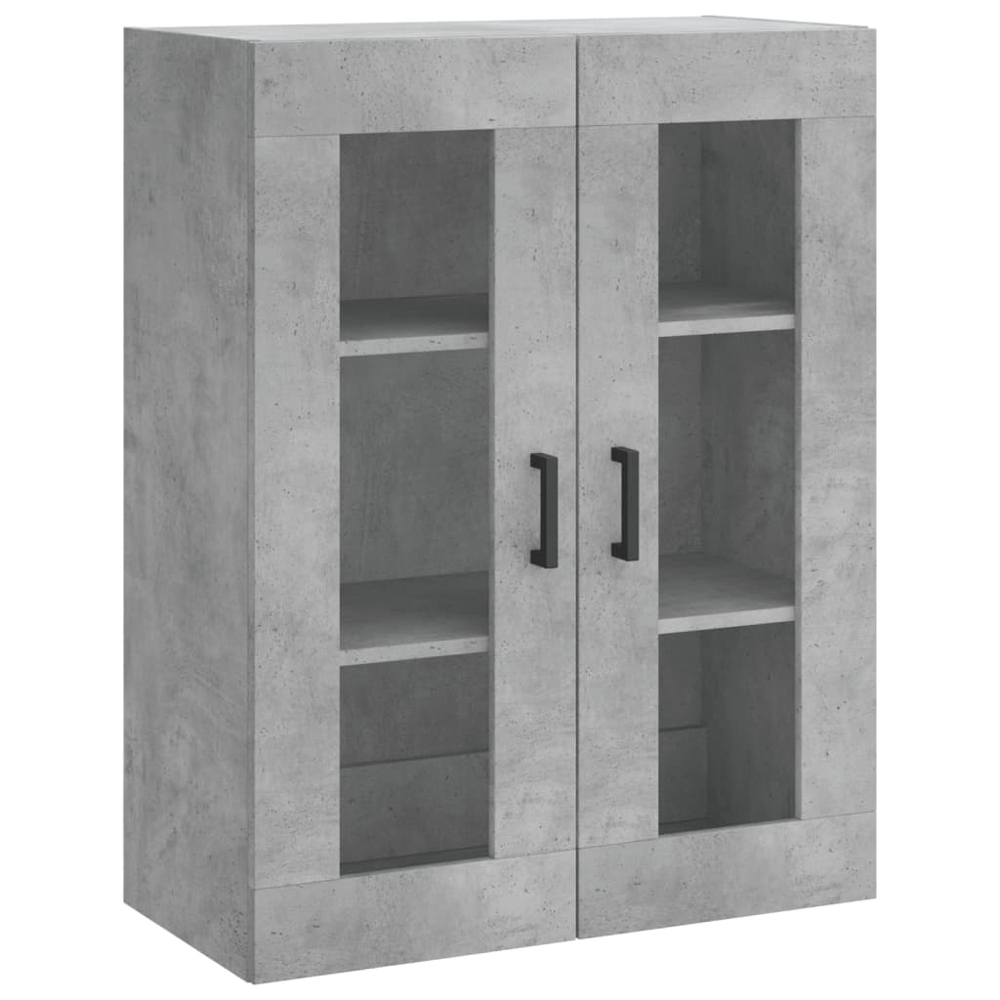 vidaXL 4 Door 2 Drawer Concrete Grey Highboard Image 5