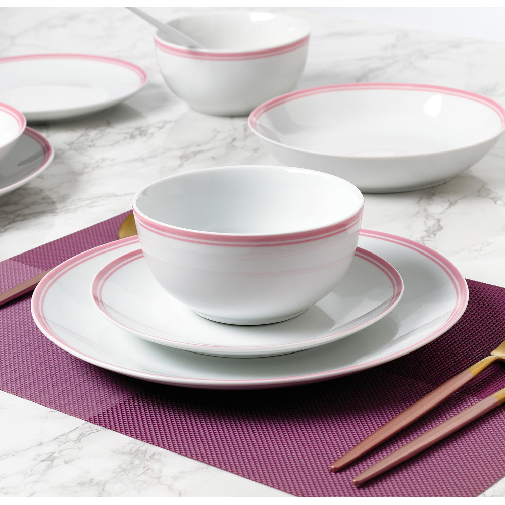 Waterside St Ives Pink 16 Piece Dinner Set Image 3