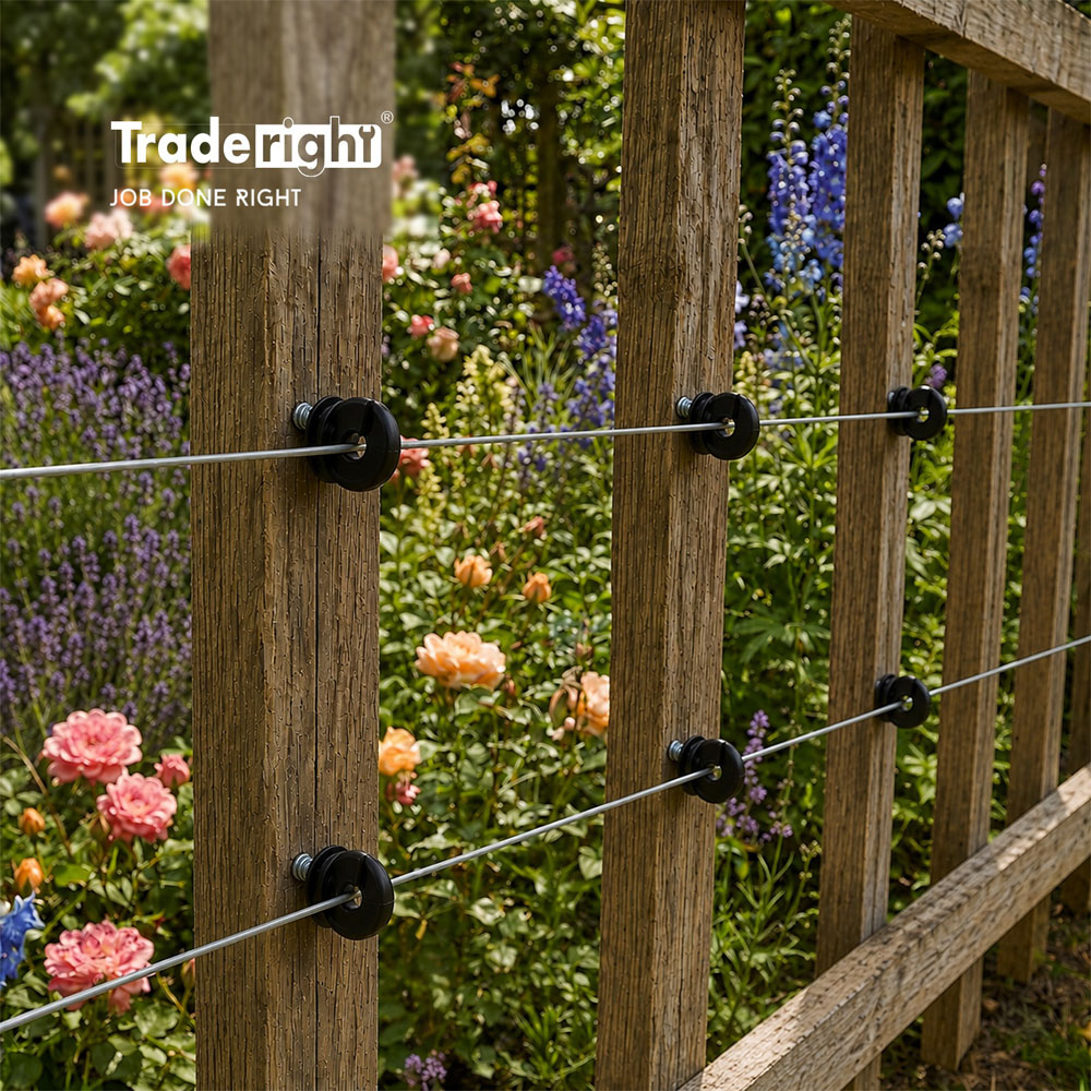 Traderight 120 Piece Grooved Electric Fence Insulator Image 8