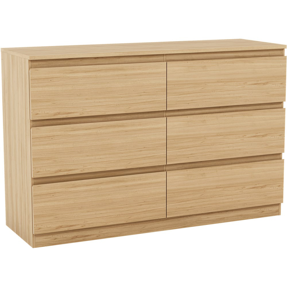 VIDA DESIGNS Denver 6 Drawer Pine Chest of Drawers Image 2