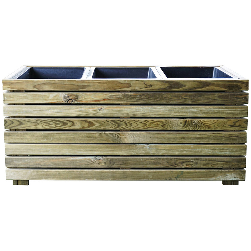 Cerland Horizon Wooden Rectangular Planter 90cm Image 3