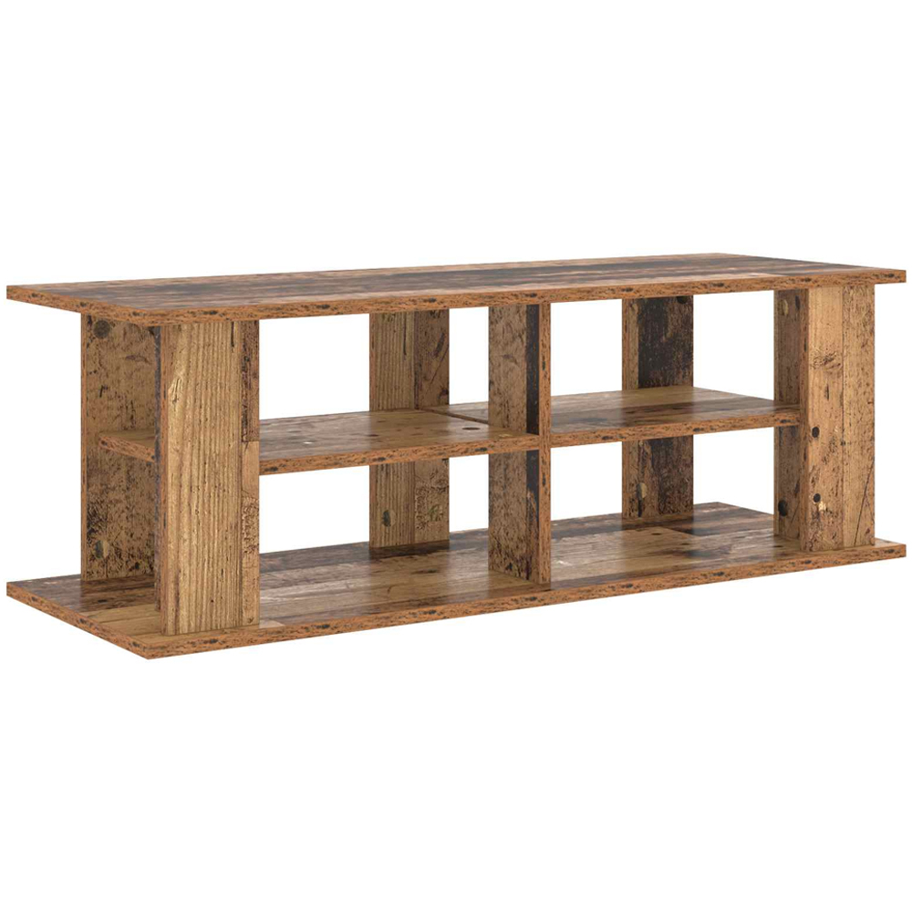 vidaXL 2 Shelf Old Wood TV Stand Image 2
