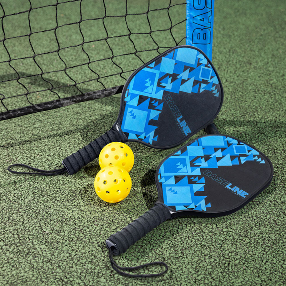Toyrific Pickleball Bat, Ball and Net Set Family Game Image 2