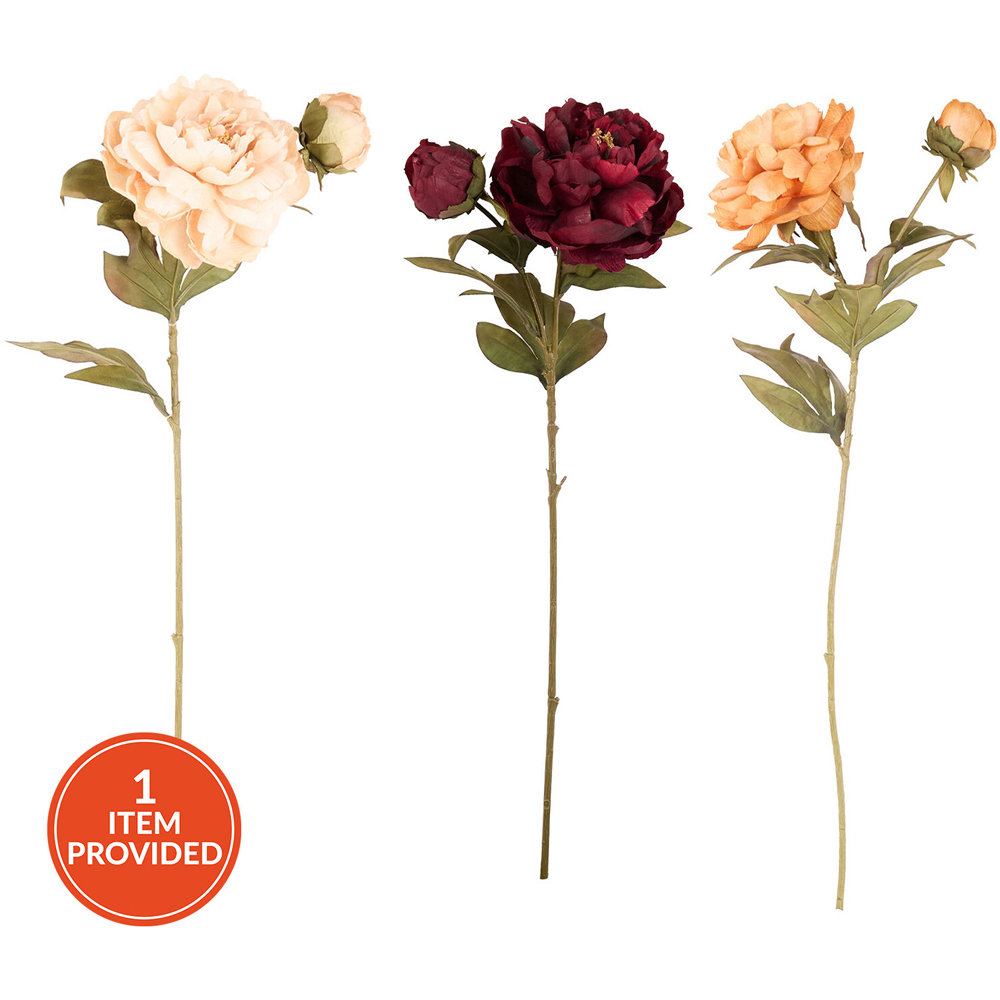 Autumn Open Peony Artificial Flower Image 1