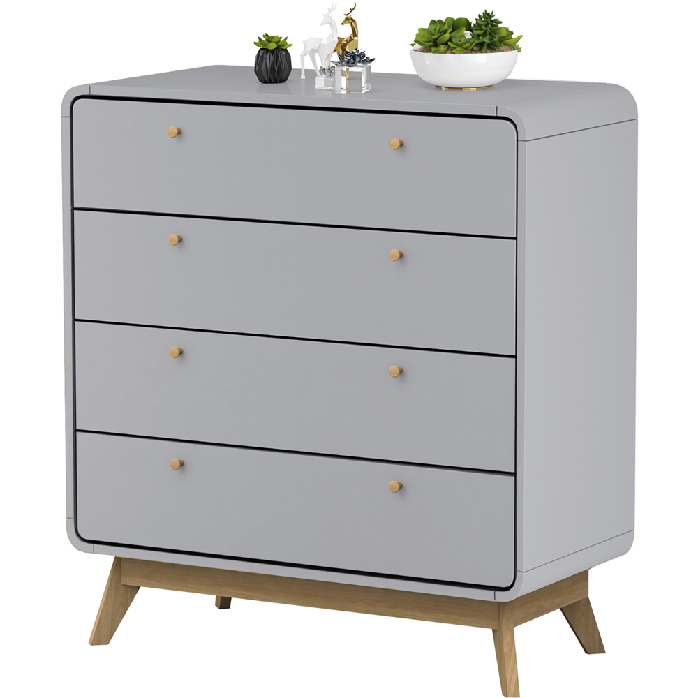 Loft24 Cassie 4 Drawer Grey Chest of Drawers Image 5
