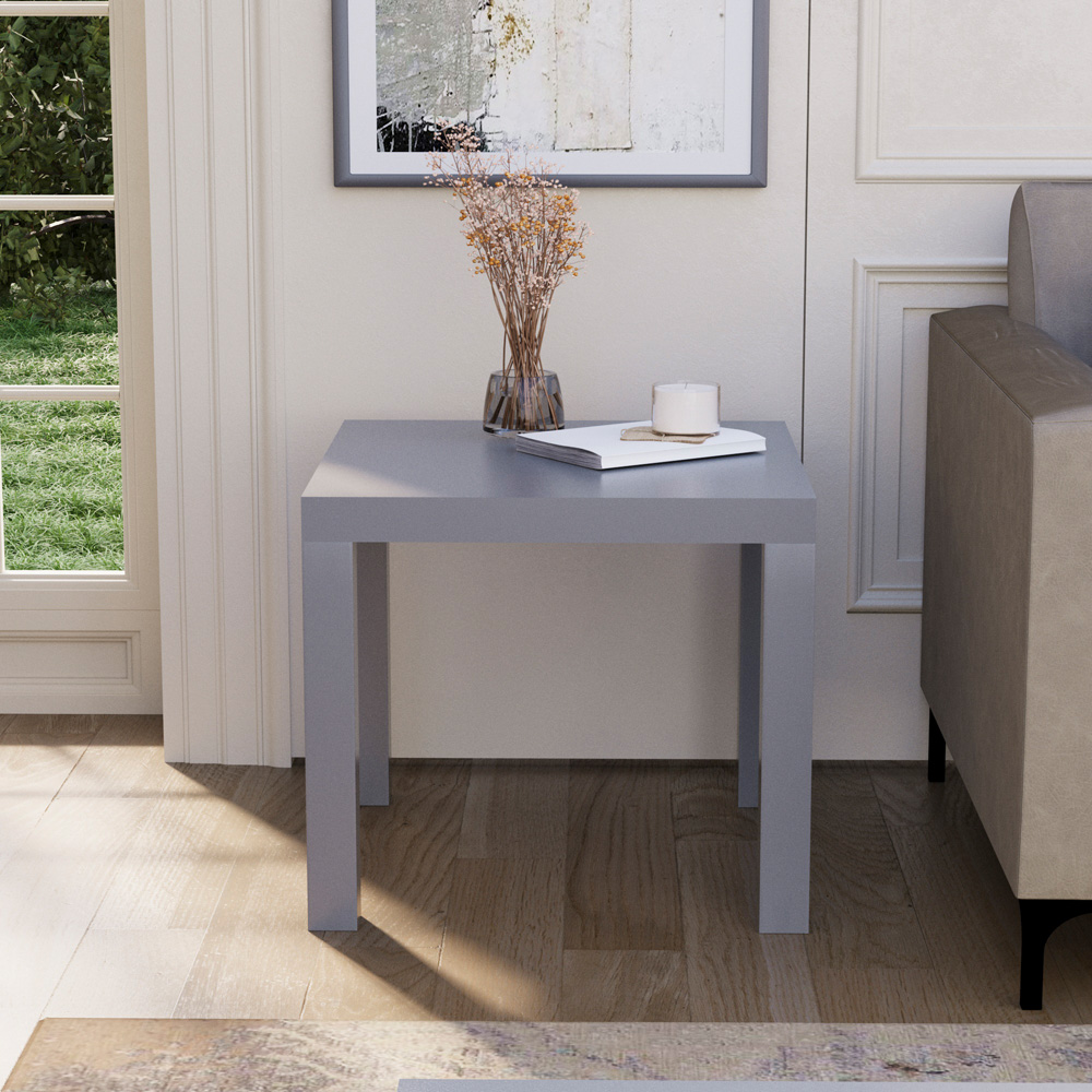 Vida Designs Beeston Grey Side Table Image 7