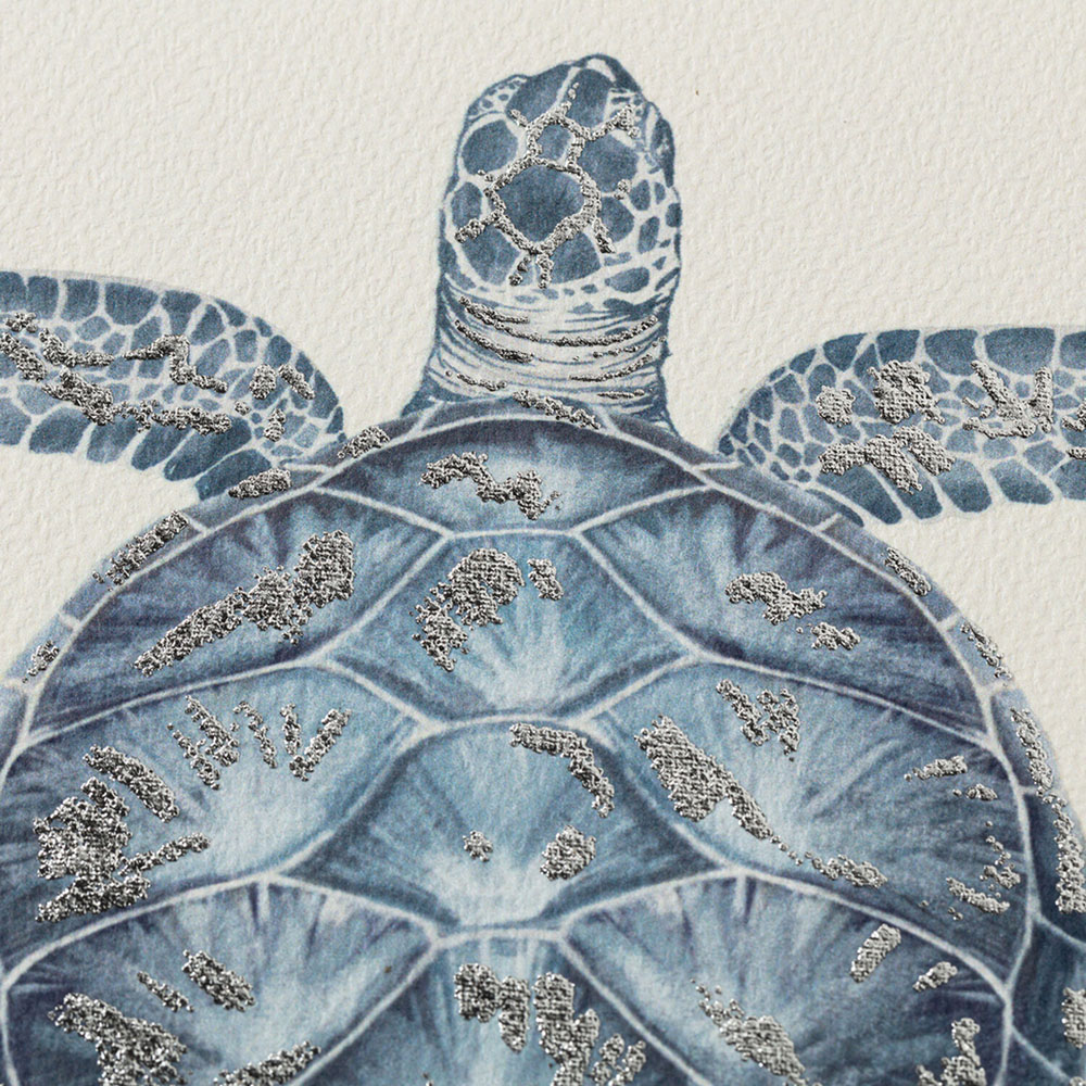 Under the Sea Linen Detail Mount Art Image 7