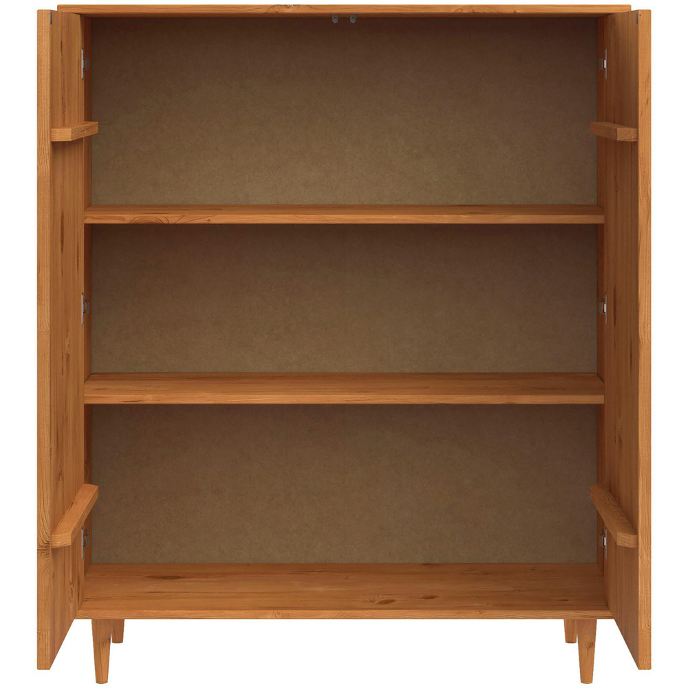 Loft24 Jerzy 2 Door Stained Wax Highboard Image 5