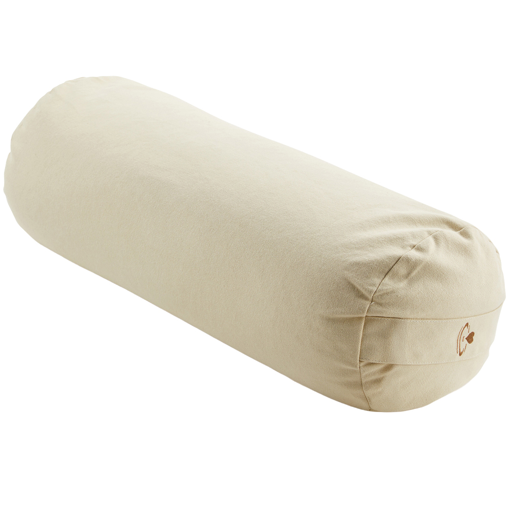 Myga Sand Buckwheat Yoga Support Bolster Pillow Image 1