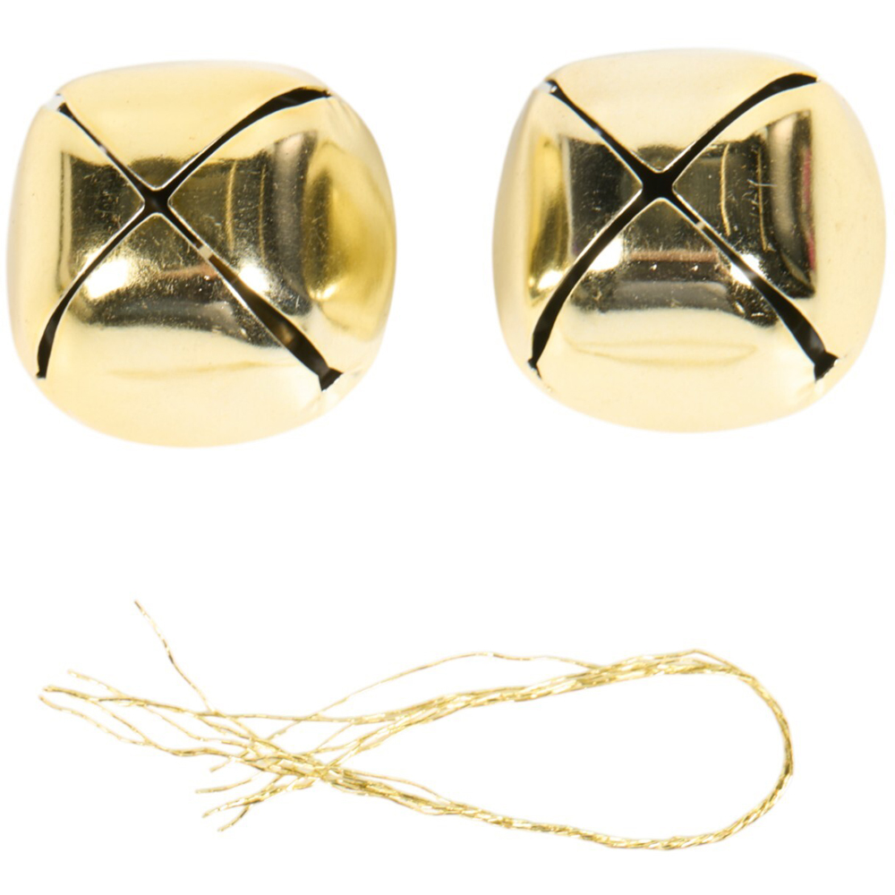Pack of 2 XL Bells - Gold Image 2
