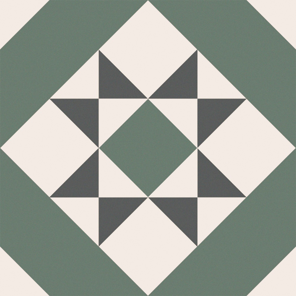 House of Mosaics Diamond Green Mix Wall and Floor Tile 20 x 20cm 15 Pack Image 2