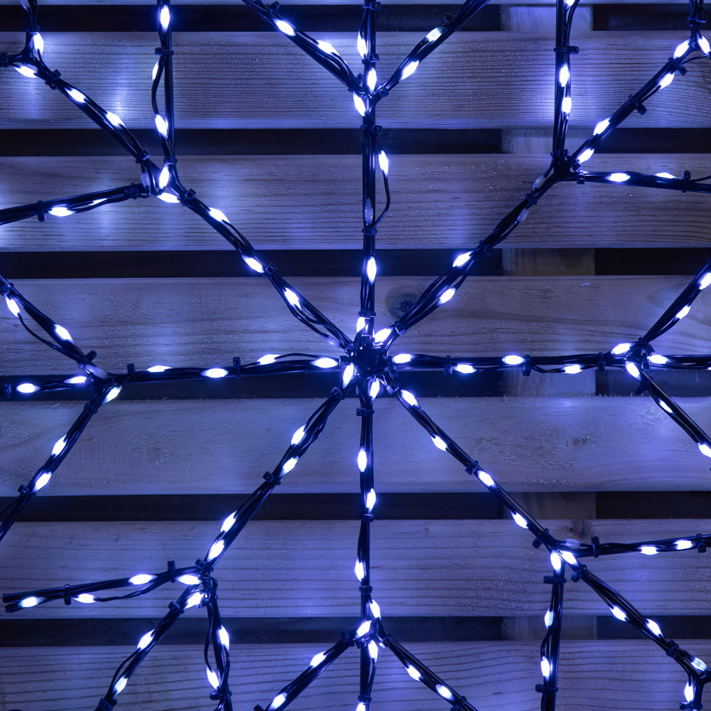 Samuel Alexander 196 White LED Light-Up Twinkling Christmas Snowflake 61cm Image 9