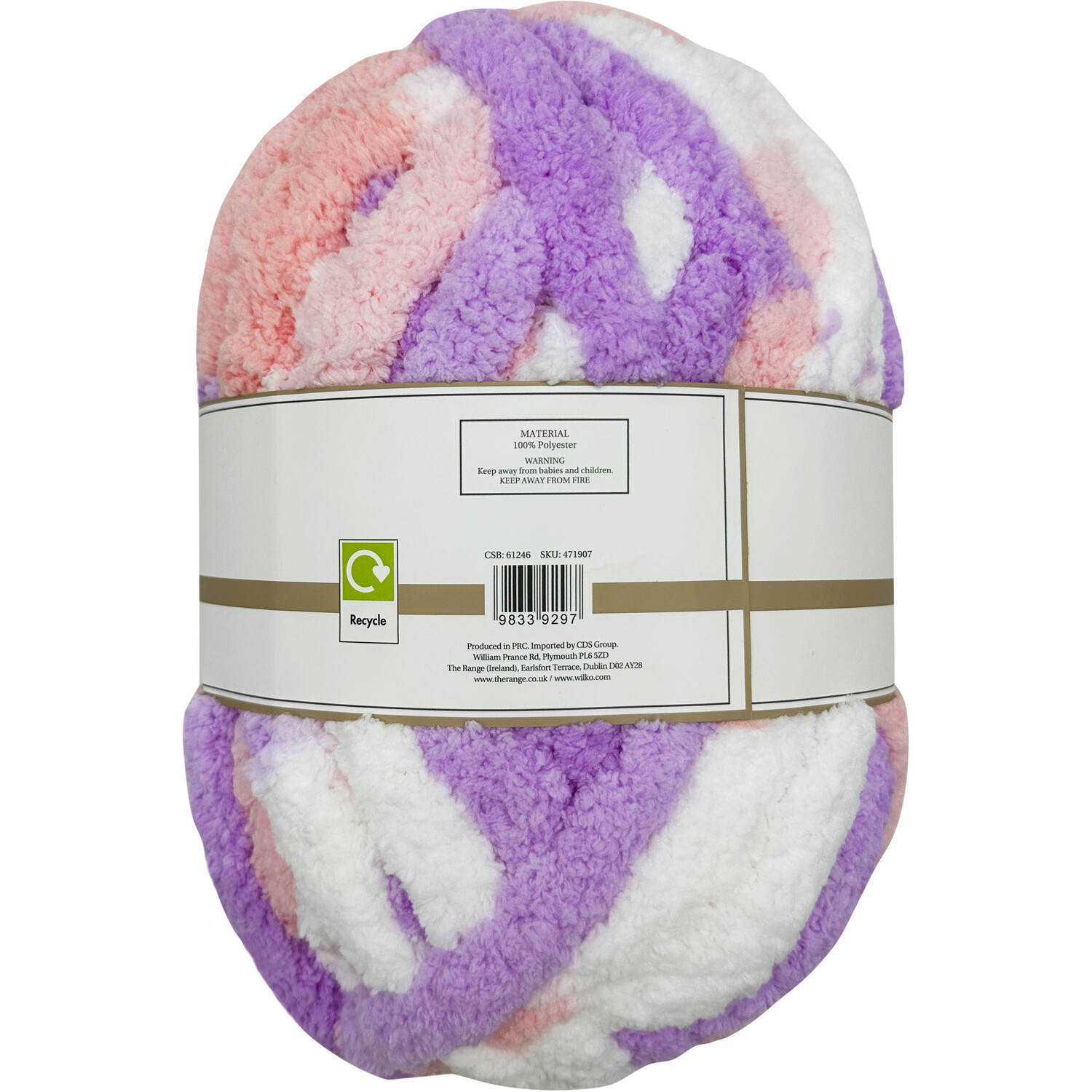Multi Colour Jumbo Soft Touch Yarn Pink Multi Image 2