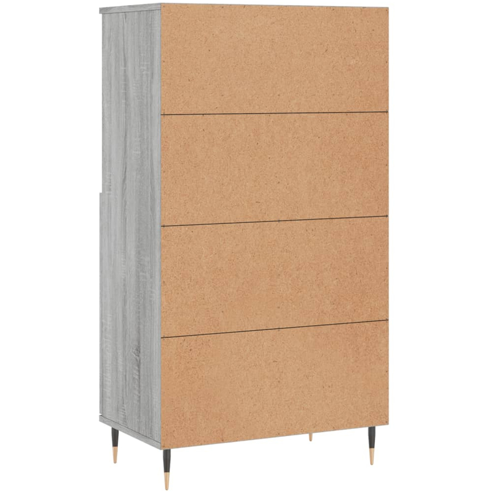 vidaXL 2 Door 2 Shelf Grey Sonoma Highboard Image 8