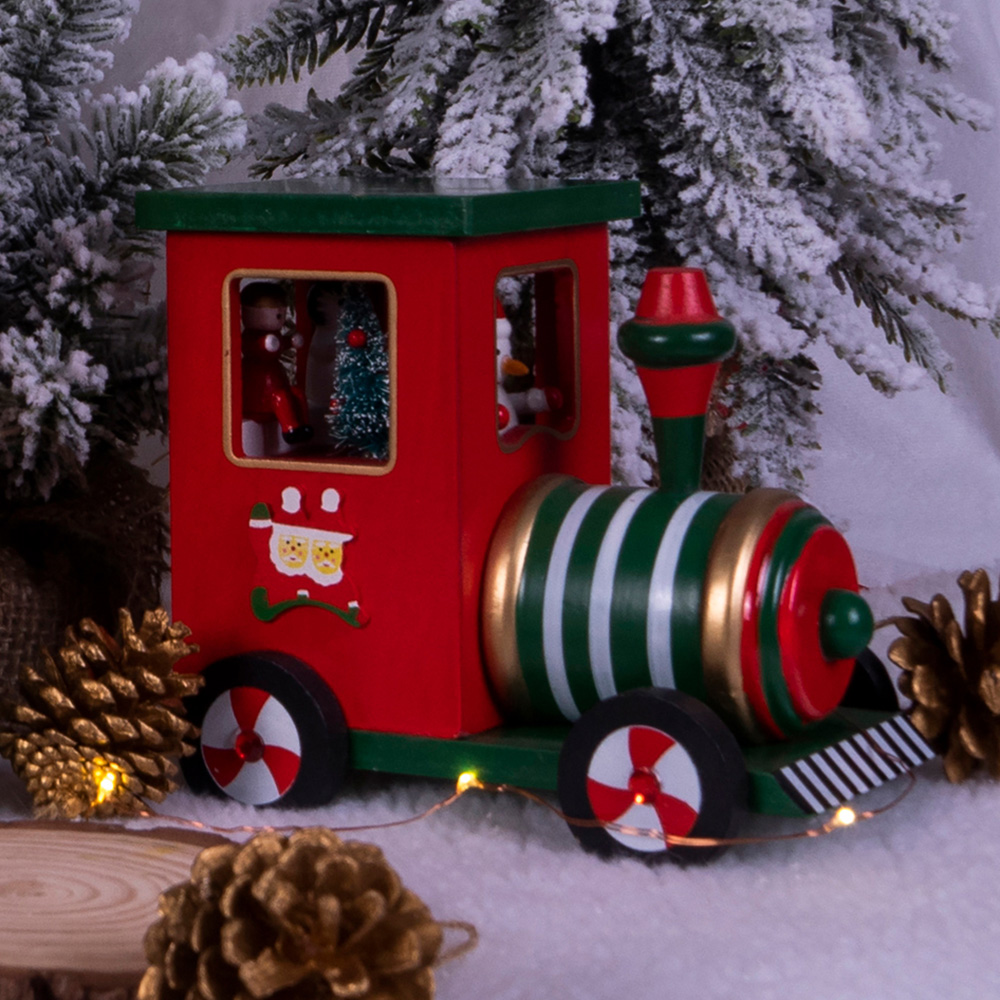 St Helens Wooden Train Music Box Image 4