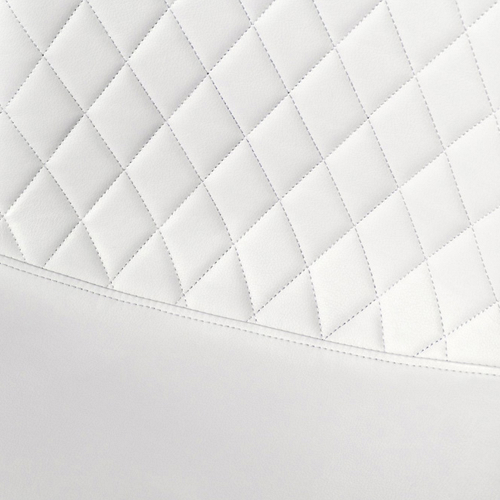 Furniturebox Tavolo Solara 6 Seater Dining Set White and Gold Image 7