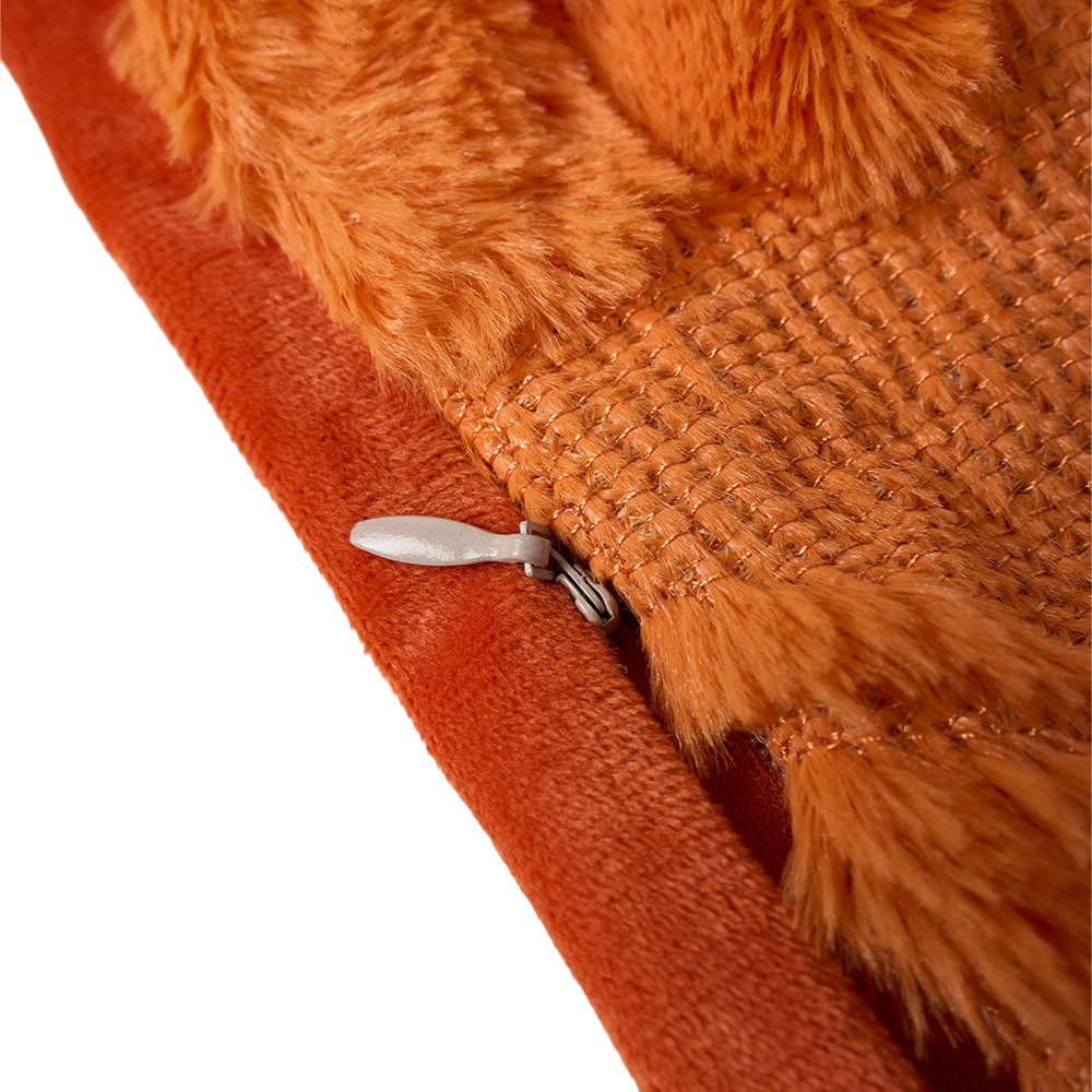 Living and Home Orange Pumpkin Soft Plush Throw Pillow 45 x 45cm Image 5