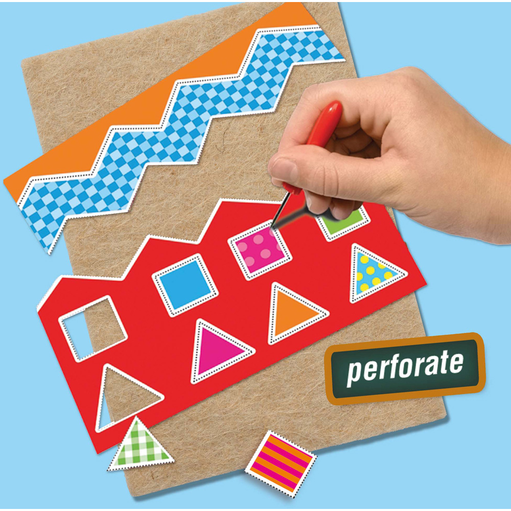 SES Creative I Learn to Use Scissors and Make Mosaics with Perforate Activity Set Image 3