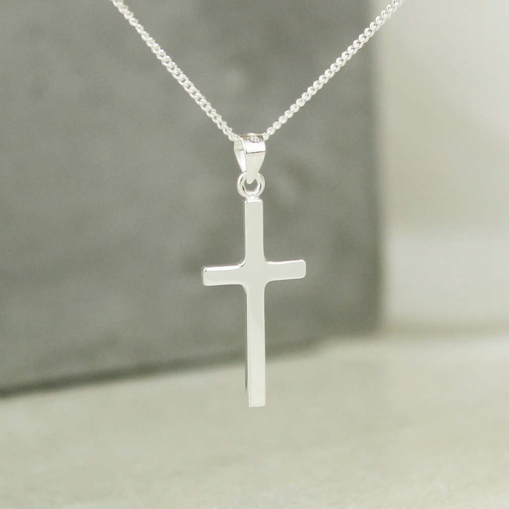 Personalised Memento Personalised Floral Religious Sentiment Cross Necklace and Box Image 4