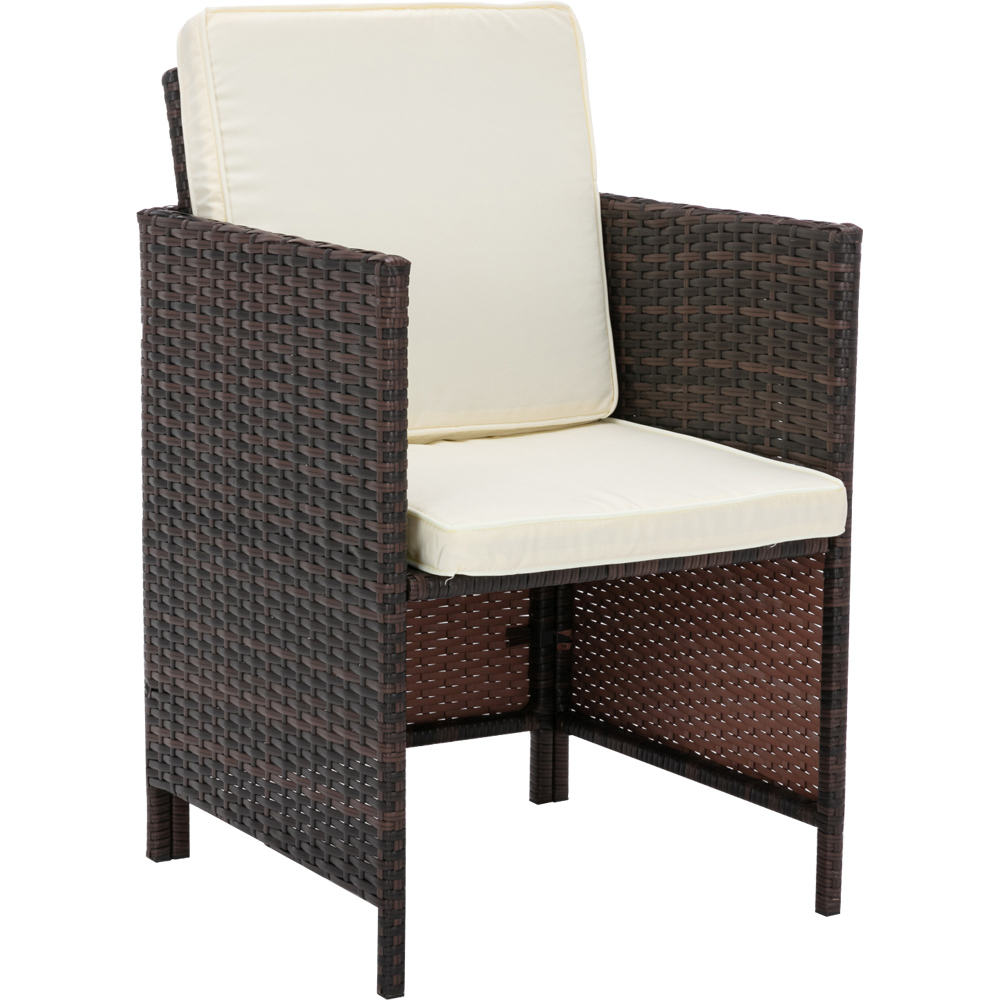Cuba 8 Seater Brown Rattan Outdoor Dining Set Image 4