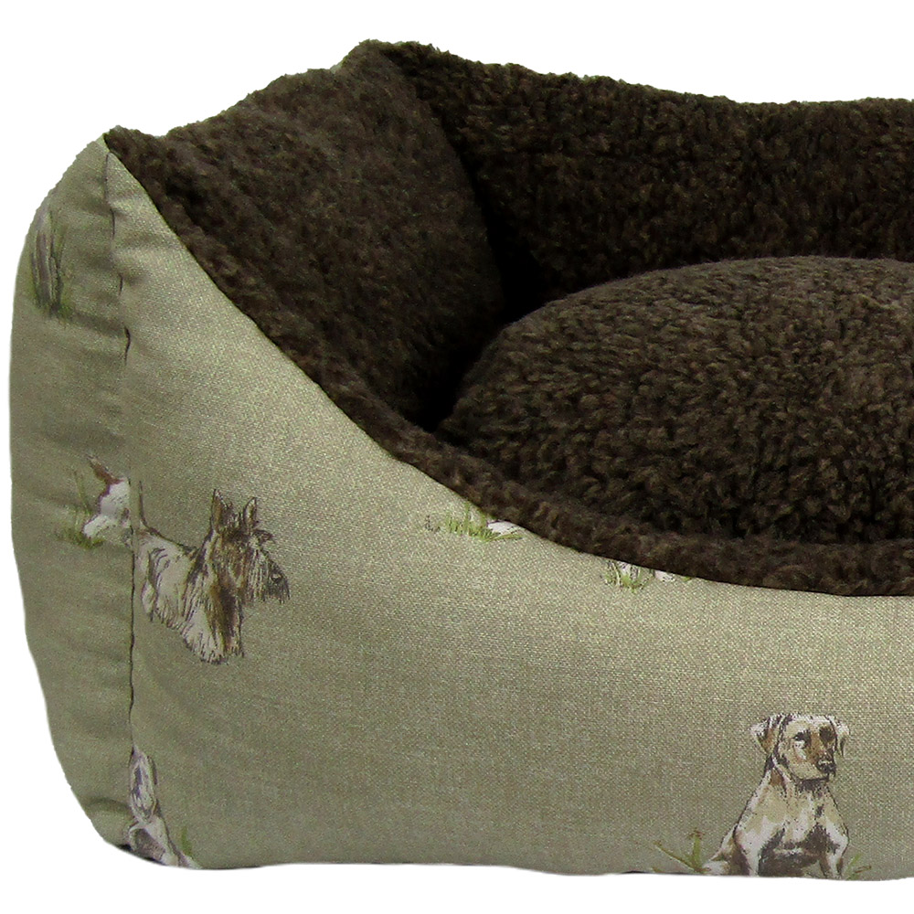 Snug & Cosy Medium Rectangle Pooch Print Dog Bed Image 2