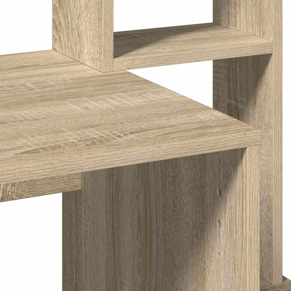 vidaXL 6 Shelf Modern Desk Sonoma Oak Image 6
