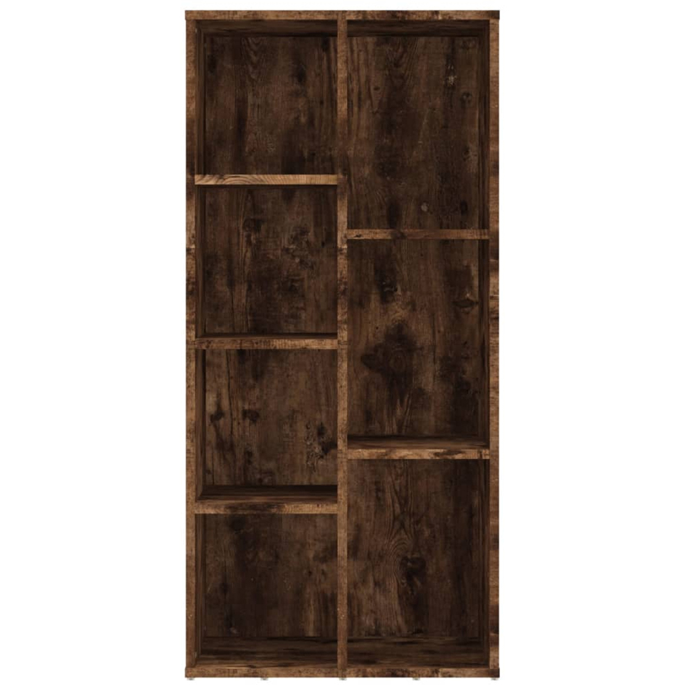 vidaXL 7 Shelf Smoked Oak Bookcase Image 3