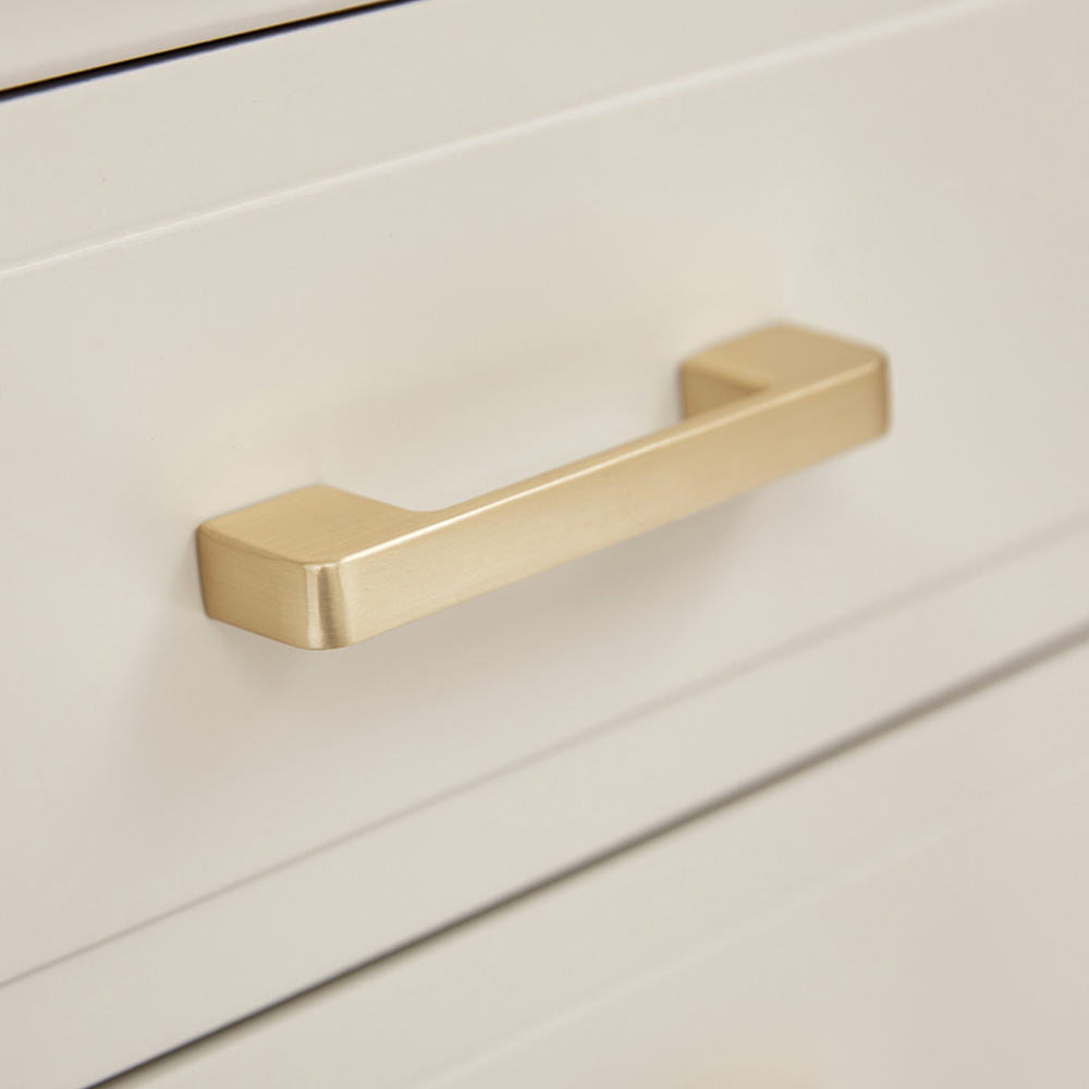 Palazzi 5 Drawer White Narrow Chest of Drawers Image 6