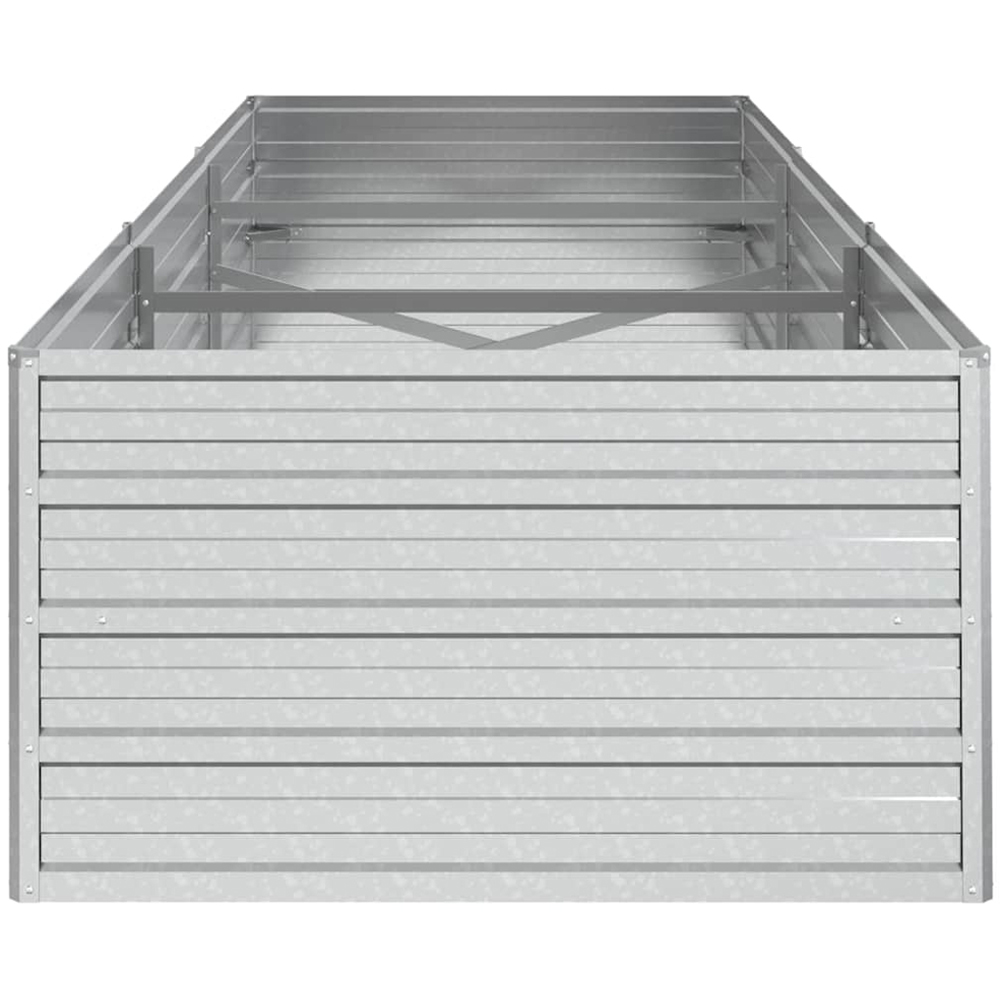 vidaXL Silver Steel Raised Garden Bed 45 x 240 x 80cm Image 4