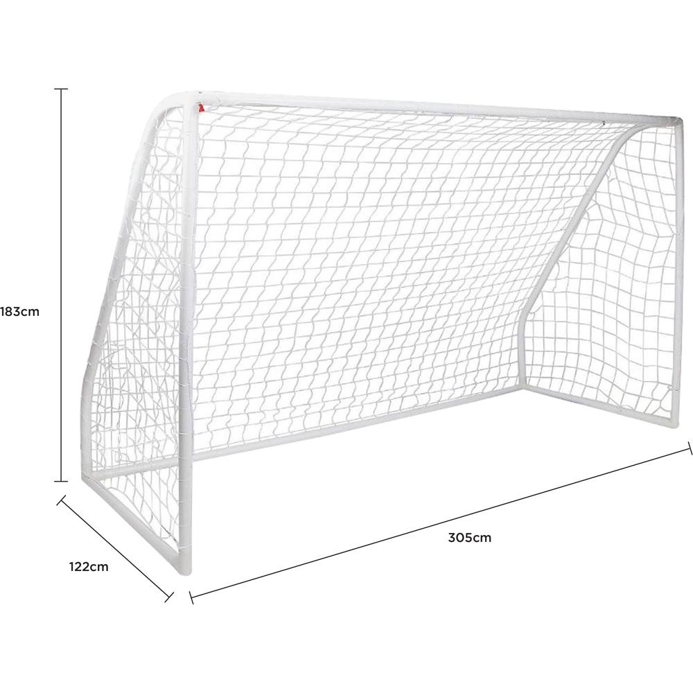Charles Bentley 10 x 6ft Football Goal Post with Net and Pegs Image 9