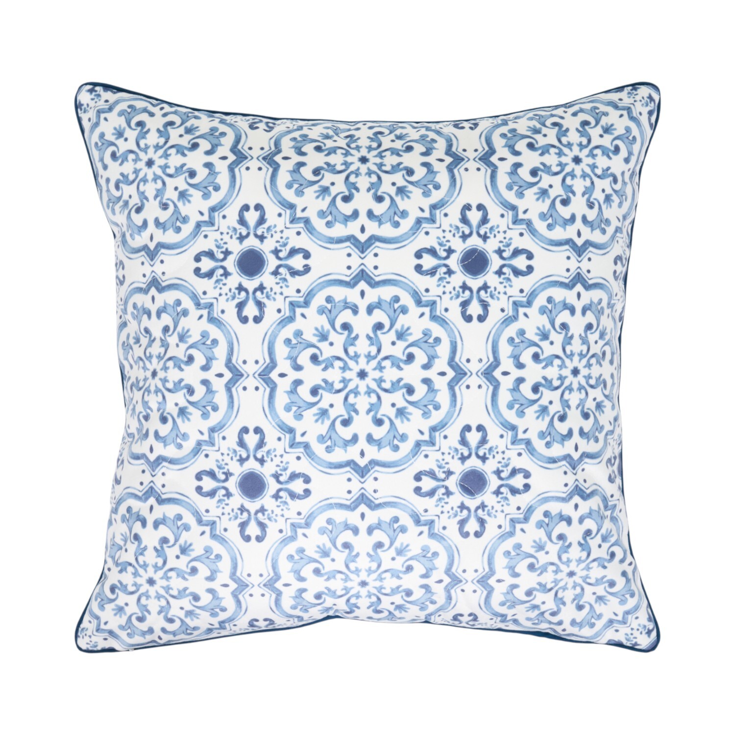 Kai Quilted Cushion Blue Image 5