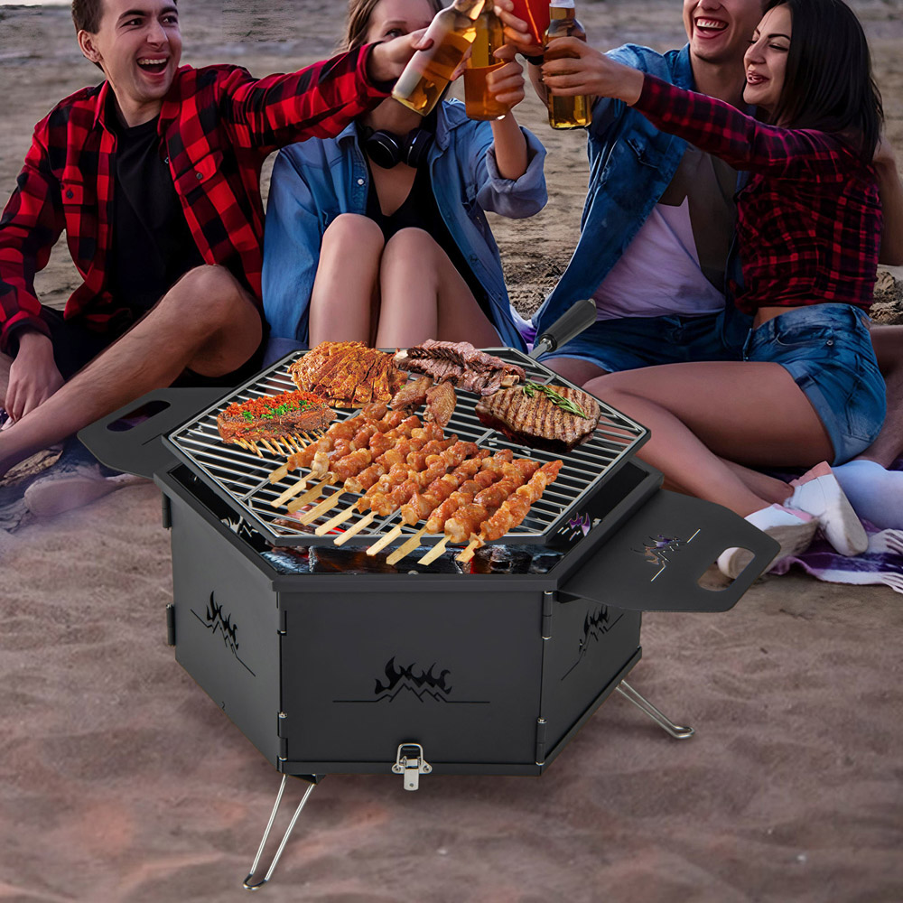 Costway Portable Charcoal Grill Stove Image 3