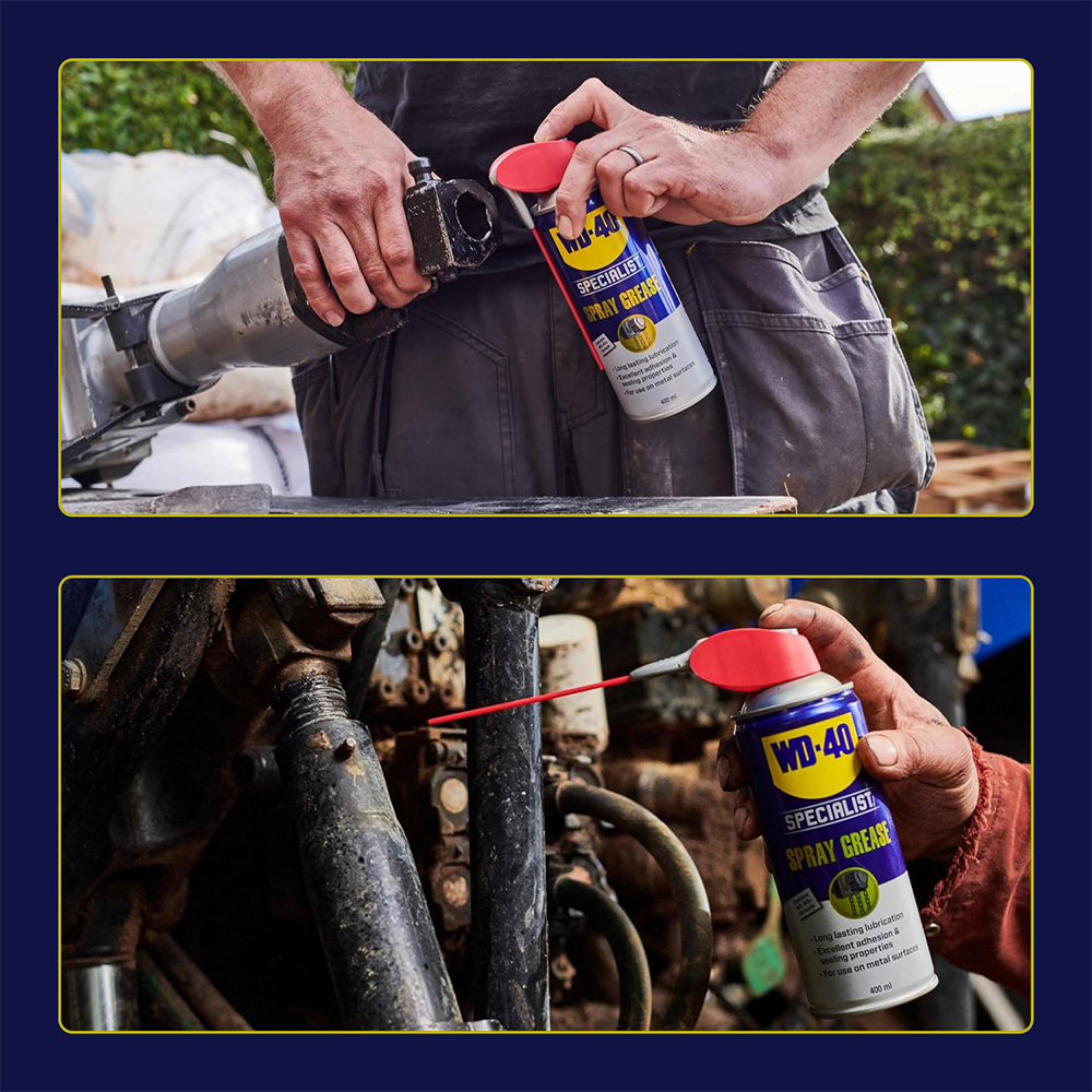 WD-40 Specialist High Performance Lubrication Grease Spray 400ml 2 Pack Image 2