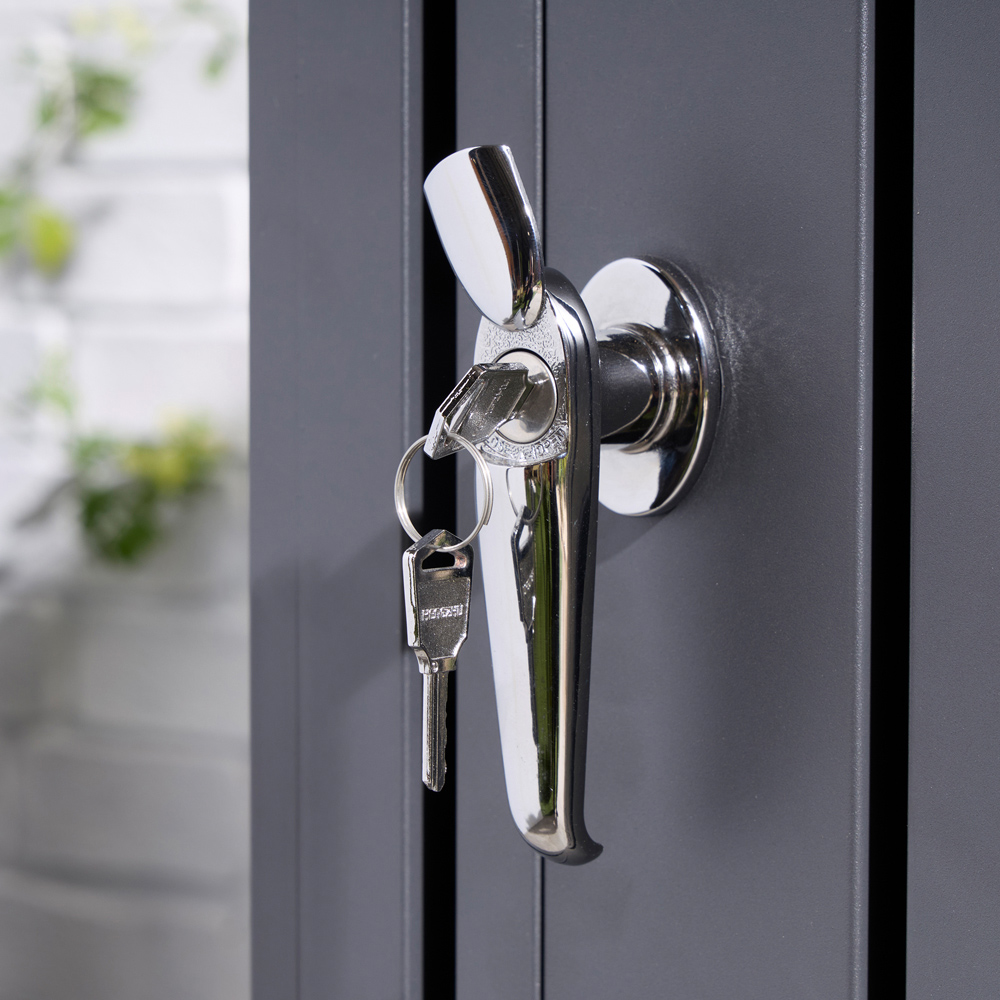 Rowlinson Wimbledon Anthracite Wheelie Bin Store Image 5