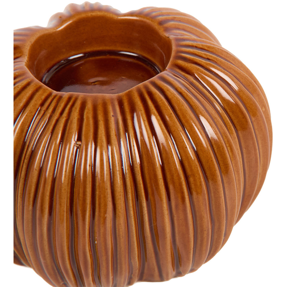Ceramic Pumpkin Tealight Holder Image 7
