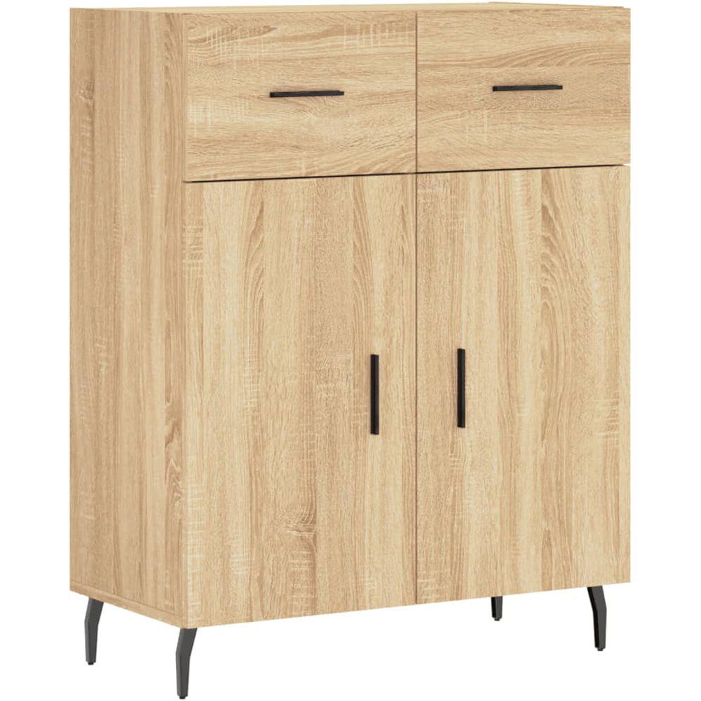 vidaXL 4 Door 2 Drawer Sonoma Oak Highboard Image 6