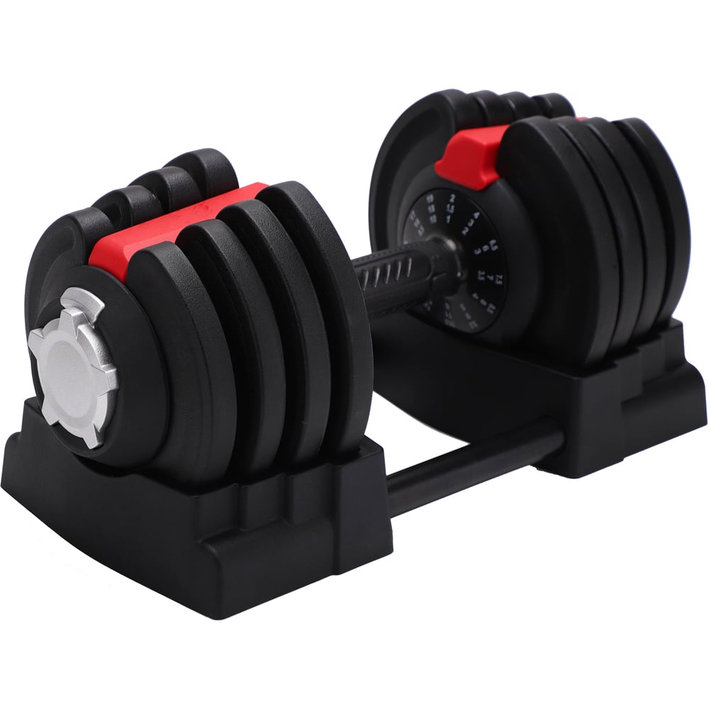 Strongology ELEMENT18 Home Fitness Black and Red Adjustable Dumbbell 1.5kg to 18kg Image 5