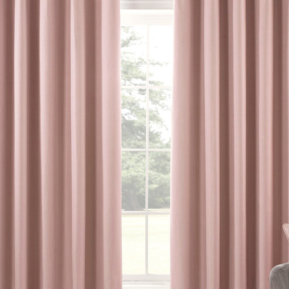 Divante Hoxton Blush Blackout Eyelet Curtains 183 x 168cm Image 5