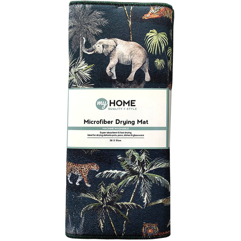 Boho Jungle/Flower Microfibre Drying Mat Image 3