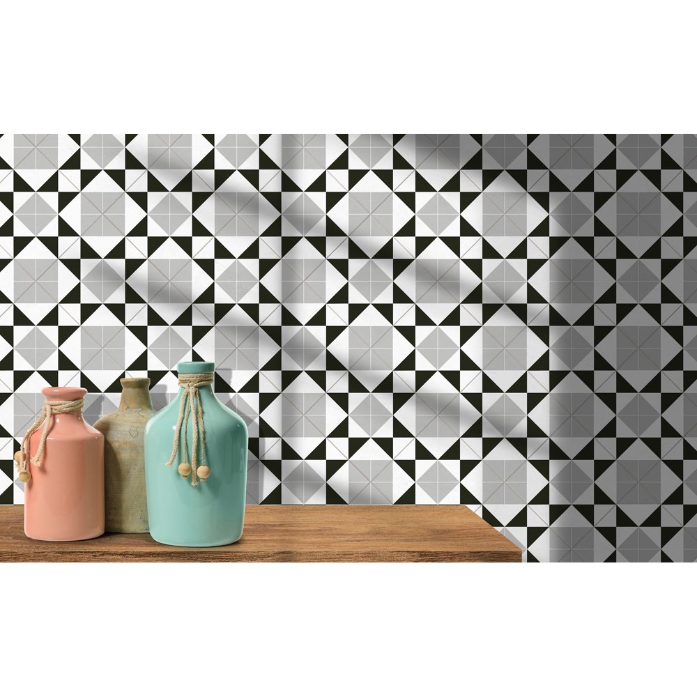 House of Mosaics Diamond Grey Mix Wall and Floor Tile 20 x 20cm 15 Pack Image 3