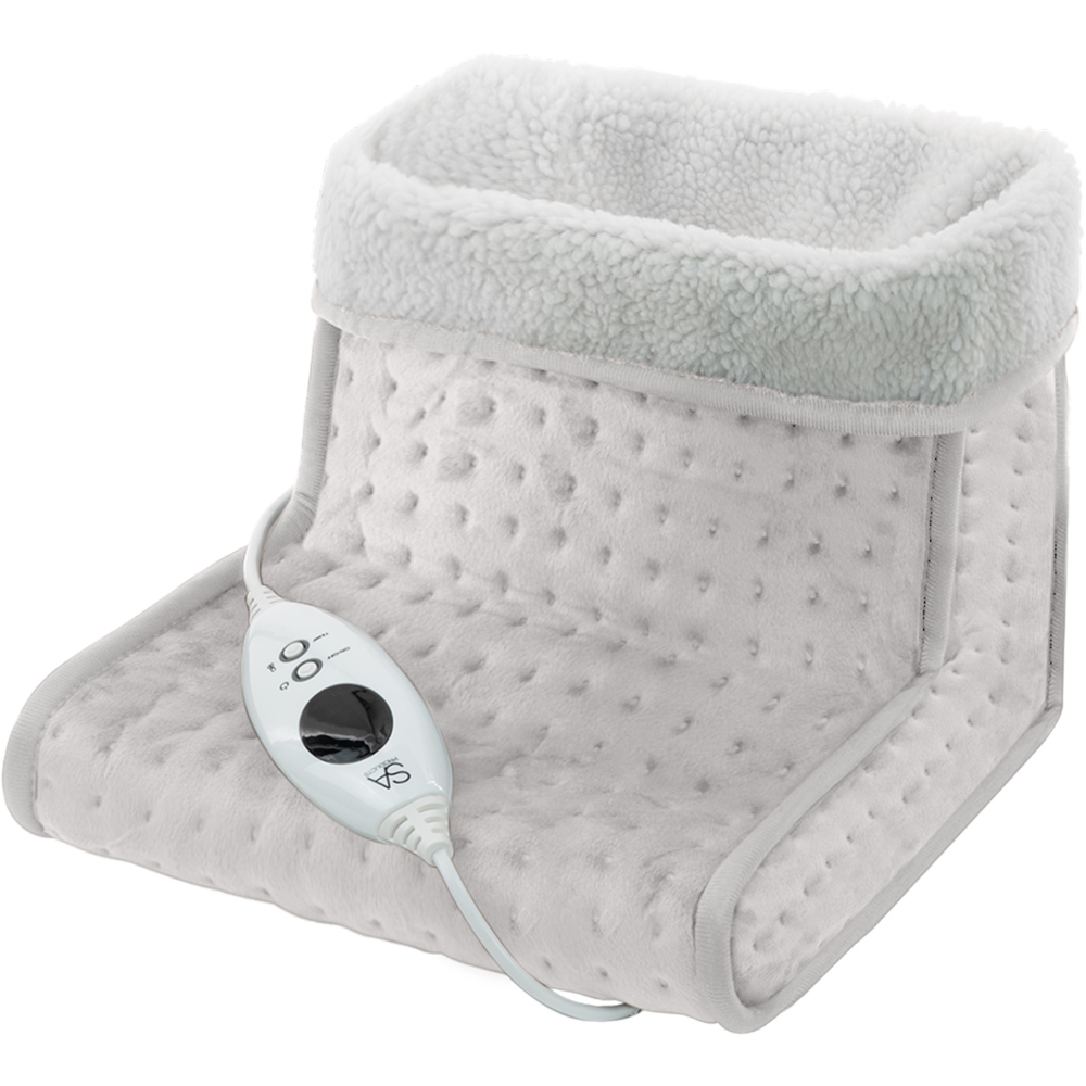 Cream Electric Foot Warmer with 6 Heat Settings Image 1
