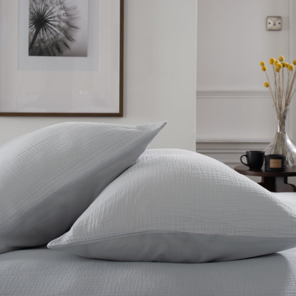 The Lyndon Company St. Quentin Super King Size Grey Duvet Set Image 2