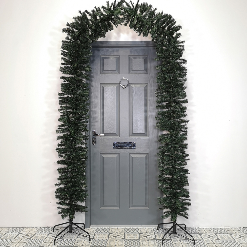 Samuel Alexander Green Single Door Tall Christmas Tree Arch 8ft Image 2